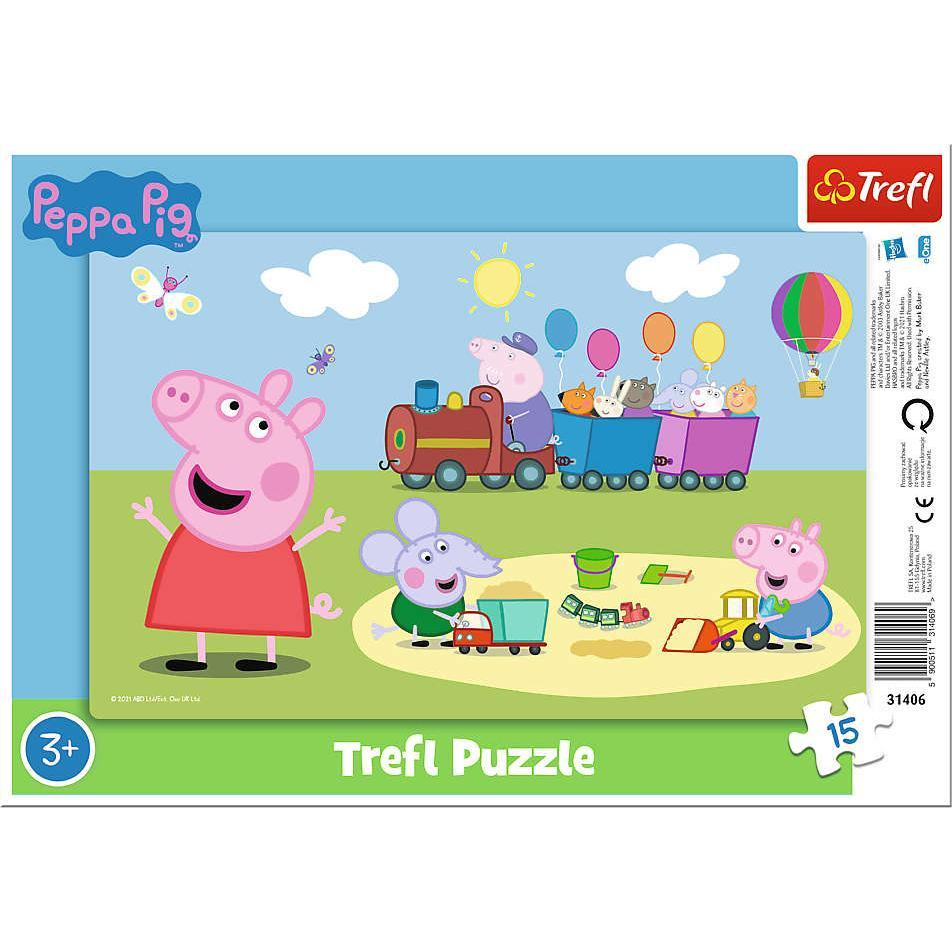 Peppa Pig Happy Train Puzzle 15 kusov rozprávky (465627)
