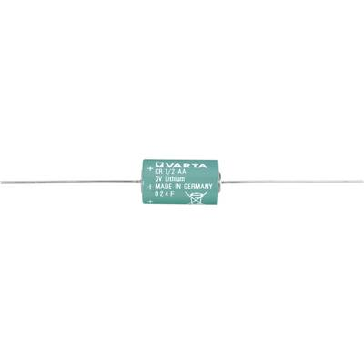 1/2 AA lítium elem, forrasztható, 3V 970 mAh, forrfüles, 15 x 25 mm, Varta CR 1/2 AA CD (6127-CR)