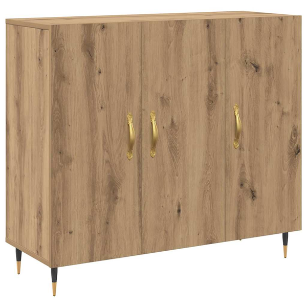 Bufet cu depozitare cu ușă Maro 90 x 34 x 80 cm Lemn compozit