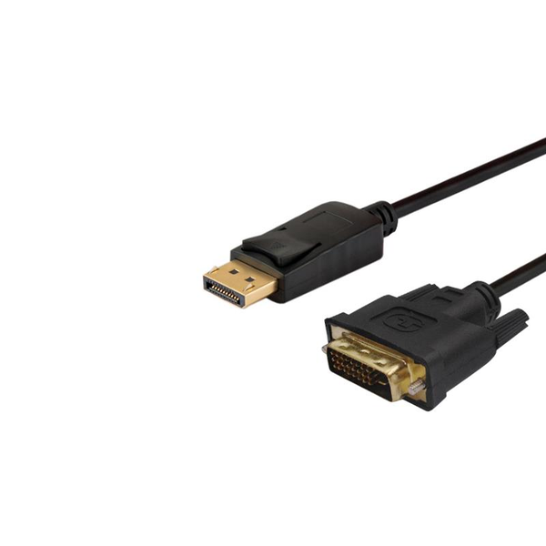 SAVIO DisplayPort - DVI kábel 3.0m Fekete