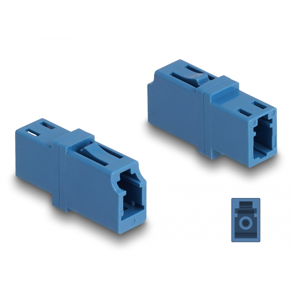 DELOCK LWL Kupplung LC Simplex Buzu LC Simplex Bu UPC blau