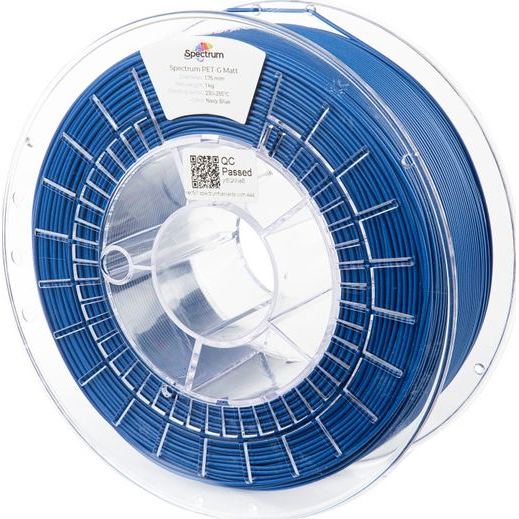 Spectrum Filaments 80545 PET-G MATT 3D nyomtatószál PETG Matt, UV álló, késedelem nélkül 1.75 mm 1000 g navy blue, Kék 1 db (80545)