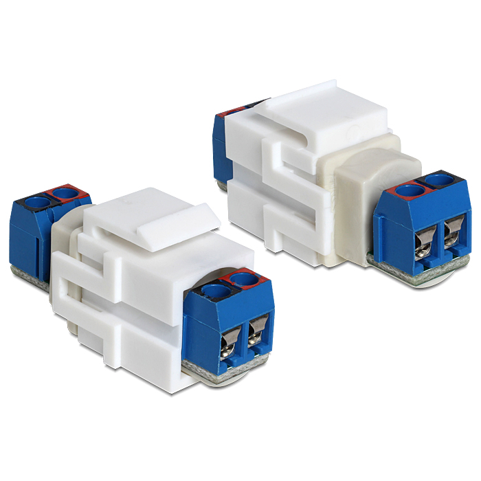 Keystone modul 2-pin svorkovnica pre svorkovnicu Delock 86323