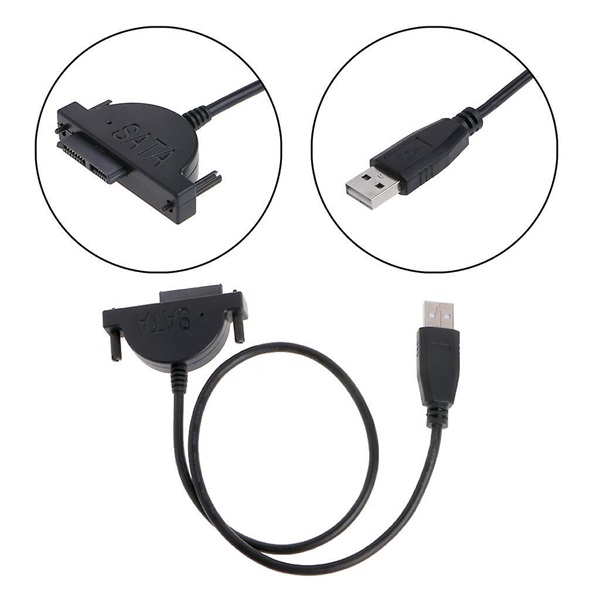 BLACKBIRD Adapter kábel USB 3.0 to SATA 13pin (7+6), fekete (BH1508)