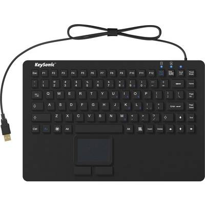 KeySonic KSK-5230IN toetsenbord Kantoor USB QWERTY Amerikaans Engels Zwart