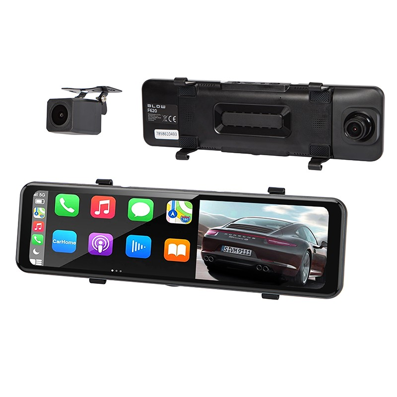 Blow 78-586 BlackBox DVR F620 Autós Menetrögzítő kamera + Hátsó kamrea - Fekete (78-586#)