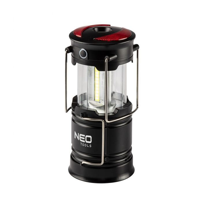 Neo Tools 99-030 Kempinglámpa 3 funkciós összecsukható 200lm 3xAA COB LED 3W (Neo Tools 99-030)