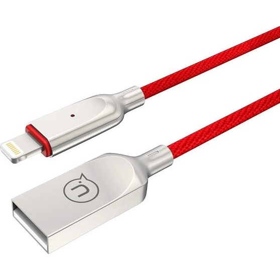 Usams U-SUN adatkábel (USB - lightning, 2A, gyorstöltő, 190cm, LED jelzés) PIROS Apple iPhone 14 Pro / iPhone 14 Plus / iPhone 14 (IPYSUSB203)