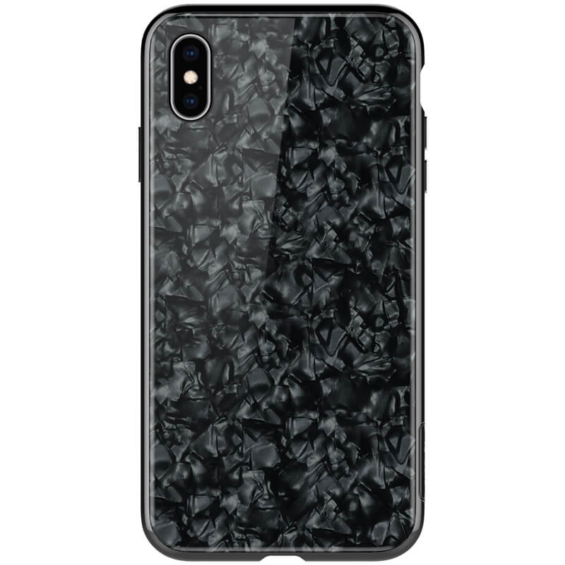 Nillkin Seashell Apple iPhone XS Max Hátlap Tok - Fekete (29119)