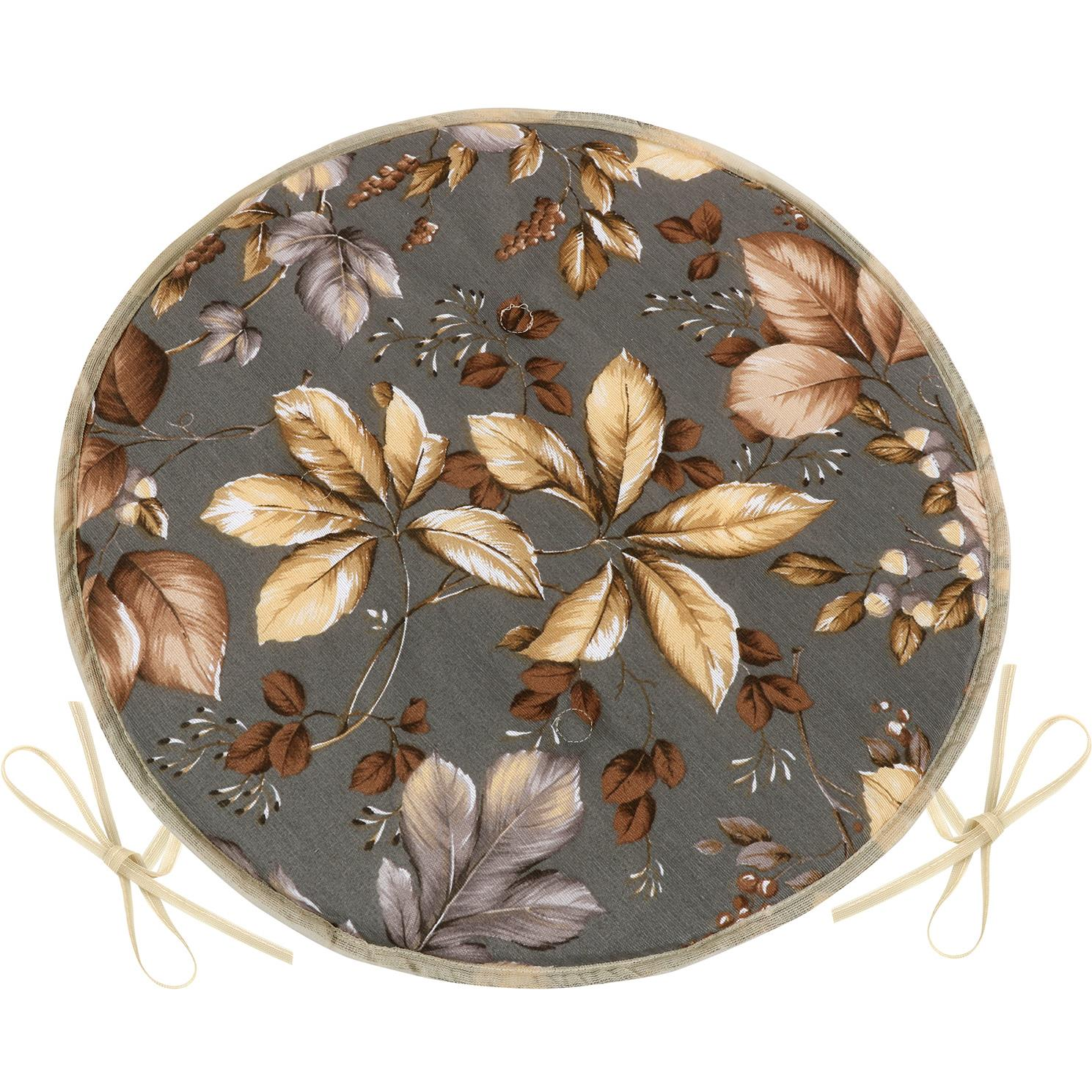 BELLATEX Seat EMA 79/564 round smooth d.40 cm Autumn leaves (12070)