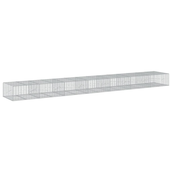 horganyzott vas gabion kosár fedéllel 700 x 100 x 50 cm