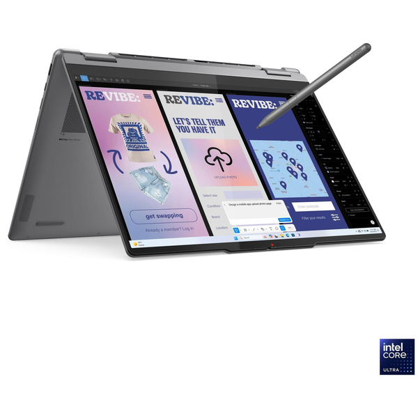 Lenovo Yoga 7 2-in-1 14ILL10 Copilot+ PC Intel Core Ultra 5 226V Hybride (2-in-1) 35,6 cm (14") Touchscreen WUXGA 16 GB LPDDR5x-SDRAM 512 GB SSD Wi-Fi 7 (802.11be) Windows 11 Home Engels Grijs