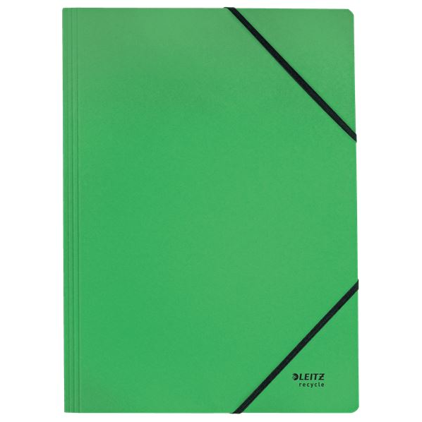 Leitz Recycle karbonsemleges karton gumis mappa zöld (39080055) (Leitz39080055)