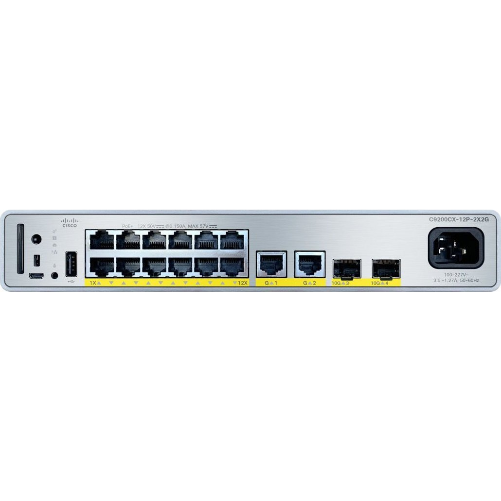 CISCO C9200CX-12P-2X2G-A Catalyst 9000 Compact Switch 12 (C9200CX-12P-2X2G-A)