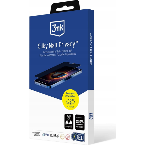OPPO RENO 12 PRO - 3MK SILKY MATT PRIVACY (Ochranná fólie/sklo s ochranou
