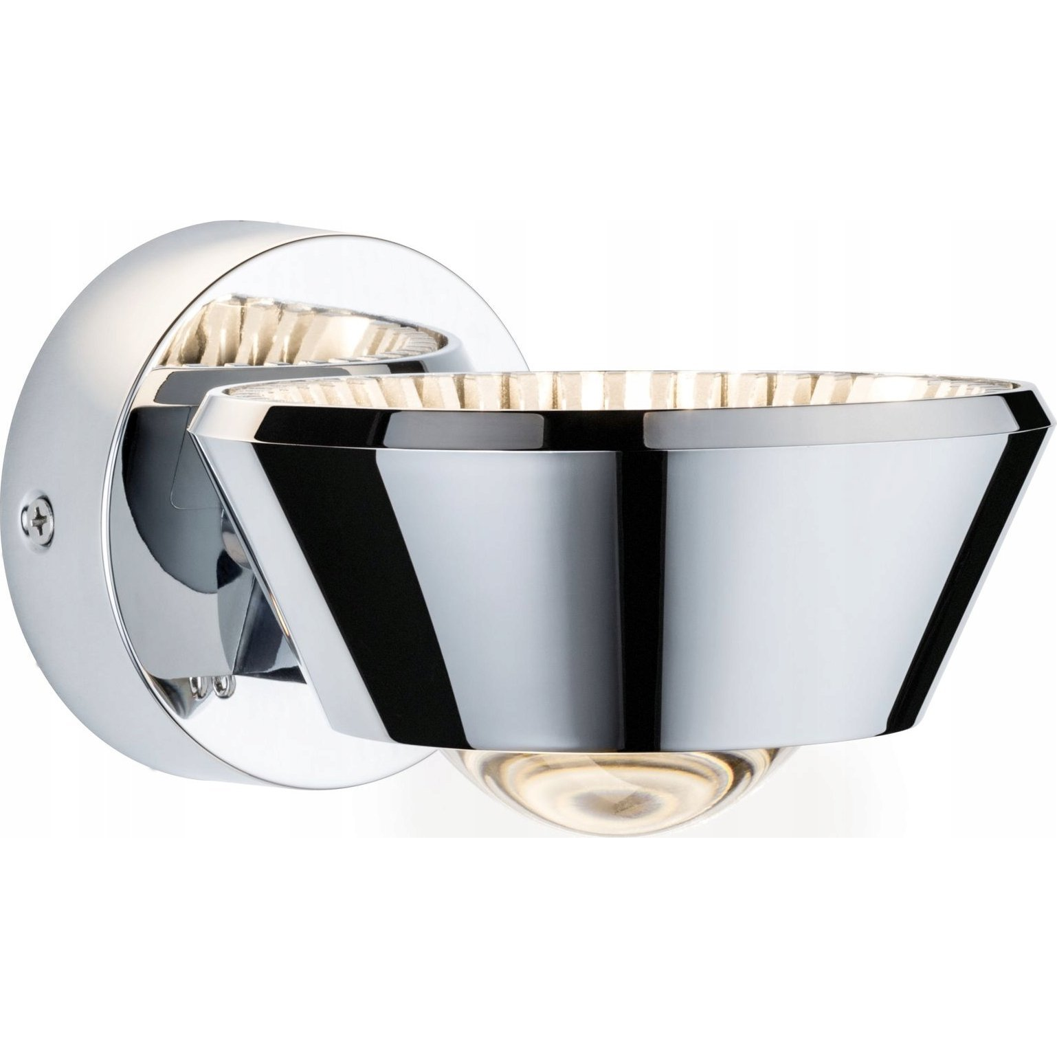 Paulmann 70947 Sabik Fali Lámpa, Forgatható Fejjel, Színes, Irizáló Fóliával, Króm, 2700K Melegfehér, Beépített LED, 570 lm, IP44 (PL70947)