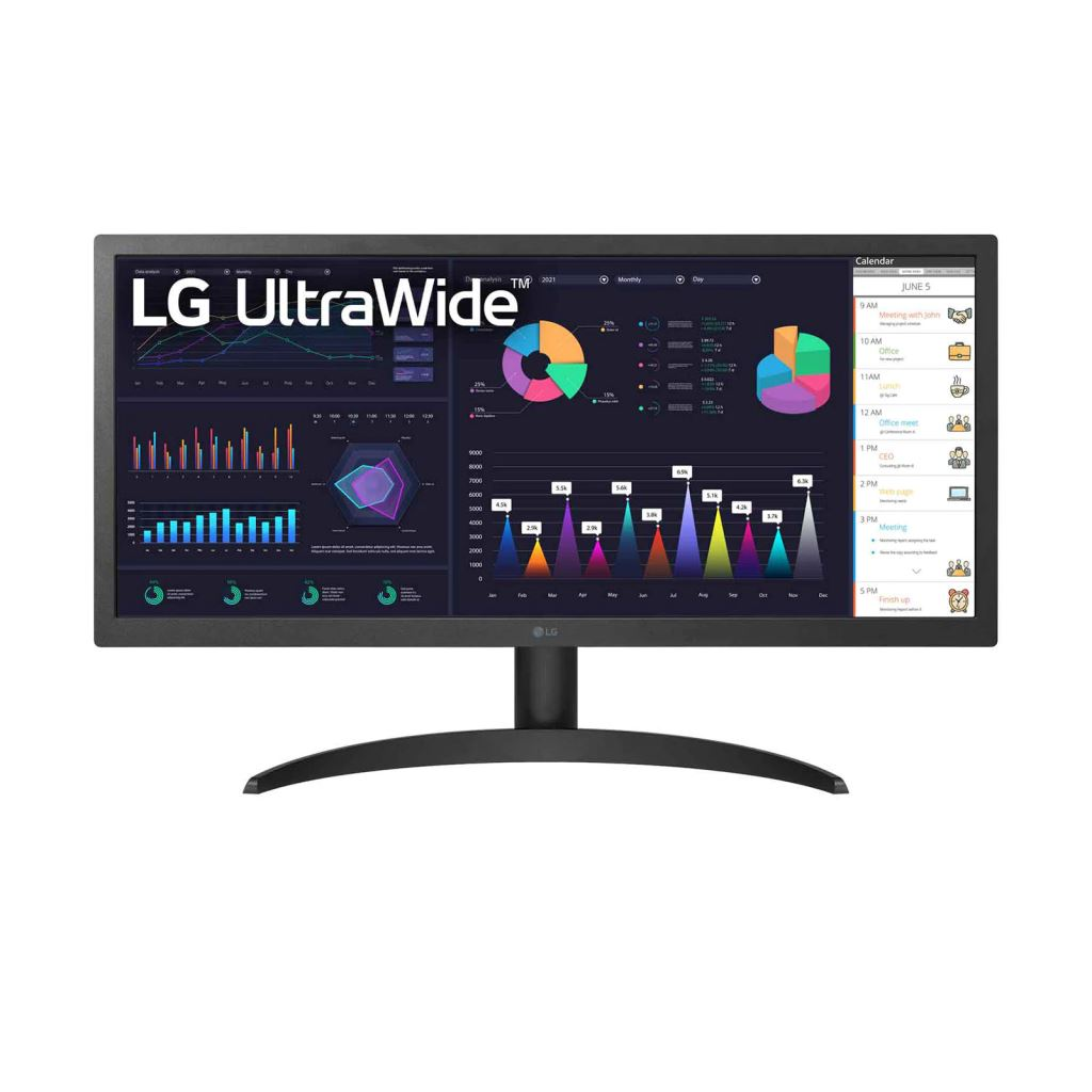 LG 26WQ500-B 25,7" UltraWide IPS monitor 2560x1080 fekete (26WQ500-B)