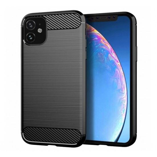 Forcell Carbon Apple iPhone 11 tok, fekete (44442) (FO44442)