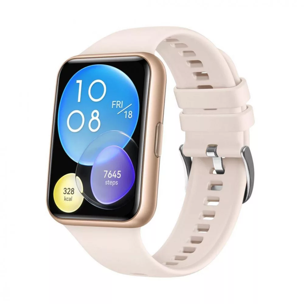 FIXED Huawei FIT2 Szilikon szíj - Rózsaszín