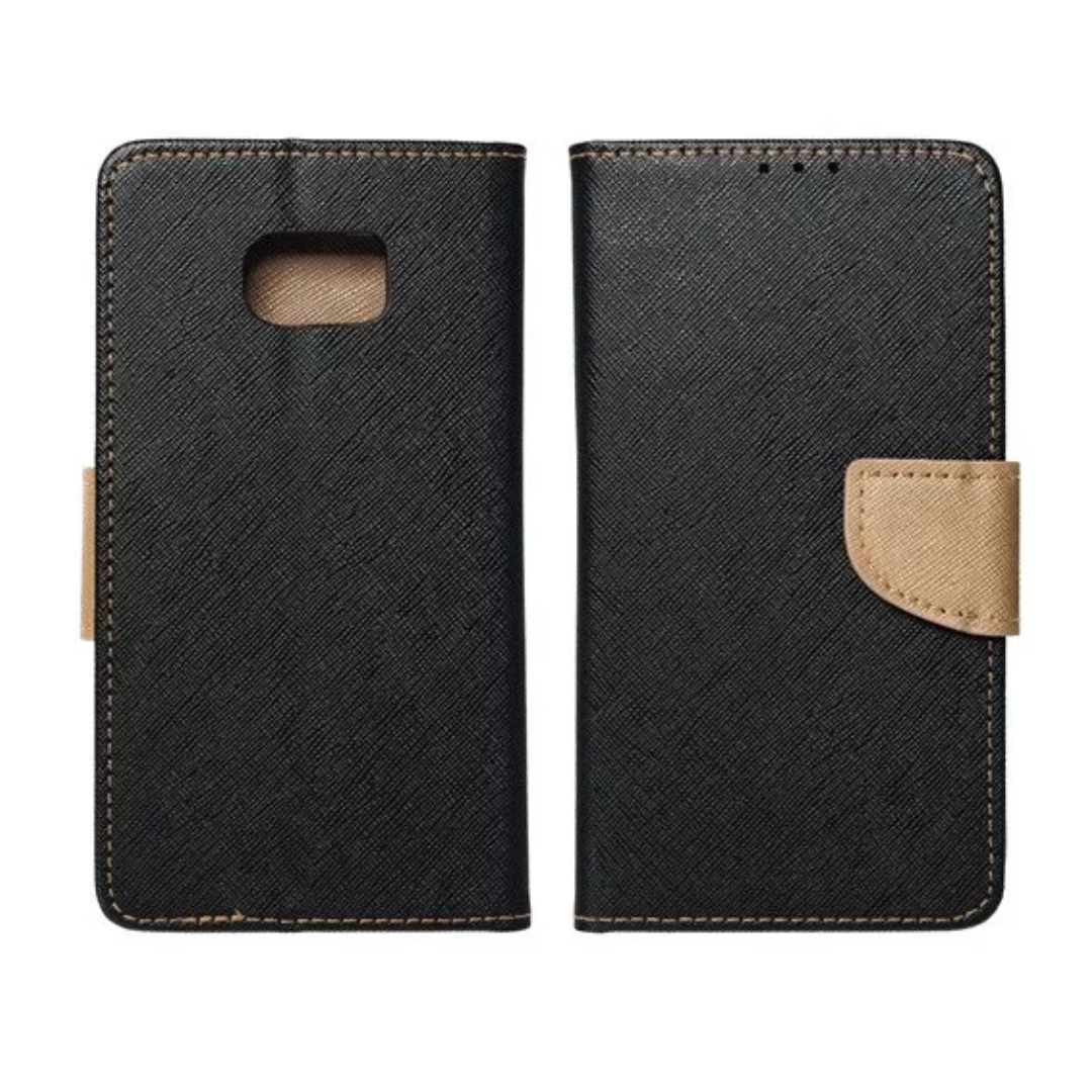 Fancy Samsung S24 Plus Flip tok - Fekete/Arany