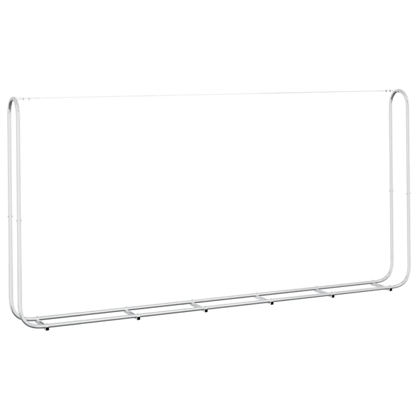 tűzifa állvány acélhuzallal 300x25x150 cm Horganyzott acél