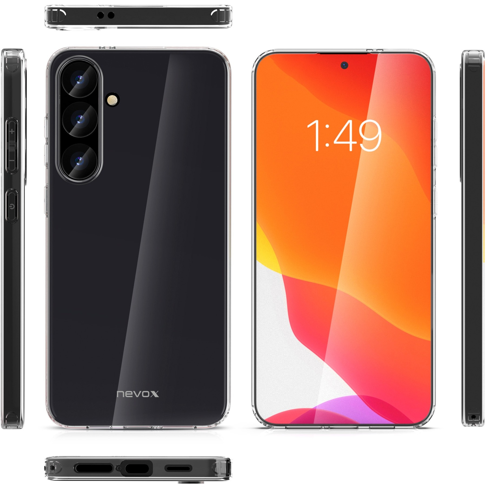 Nevox Samsung Galaxy S24 Plus Hátlapvédő Tok - Átlátszó (2312)