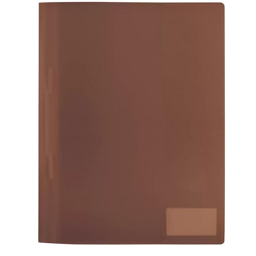 HERMA Schnellhefter A4 braun transluzent PP 3St. (19496) (19496)