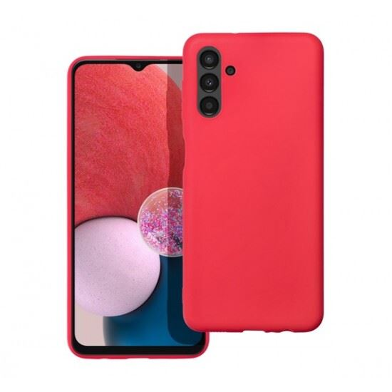 Forcell Soft Samsung Galaxy A13 4G szilikon hátlap tok, piros (65139) (FO65139)