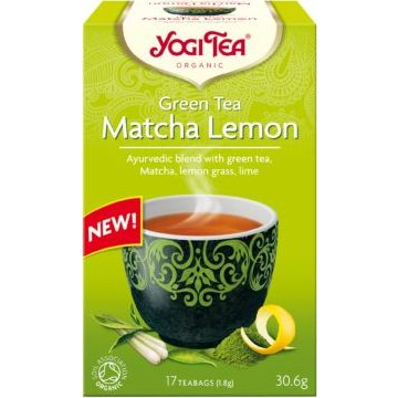BIO Zöld Tea - Matcha-citrom 17x1,8 g, Yogi Green Tea - Matcha Lemon