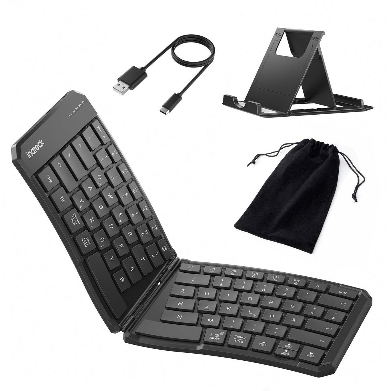 Клавиатура Inateck N0131 — N0131_BLACK, черна