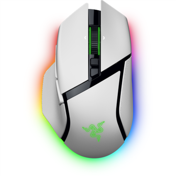 Мишка за гейминг Razer Basilisk V3 Pro 35K, Безжична, Bluetooth, Chroma RGB, 11 програмируеми бутона Бял
