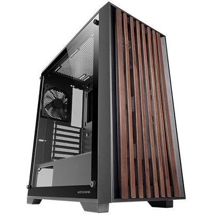 Mars Gaming MC-WOOD Midi Tower Fekete