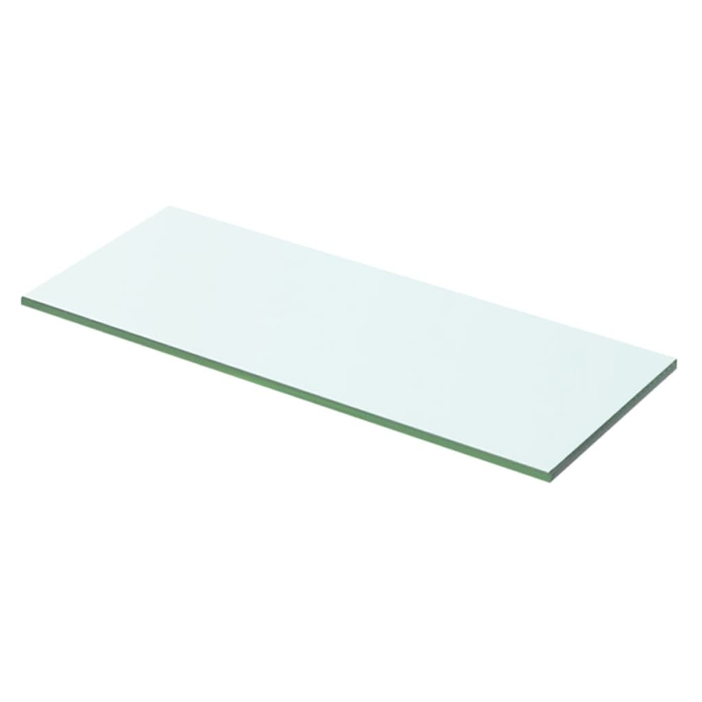 2 db átlátszó üveg paneles polc 50 x 15 cm (3051558)