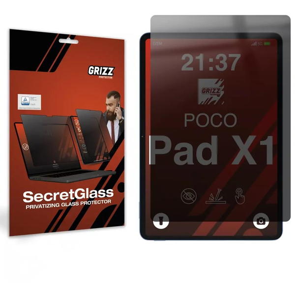 Matowe szkło prywatyzujące GrizzGlass SecretGlass do Xiaomi POCO Pad X1