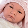 Llorens: Reborn limitált kiadású élethű újszülött baba bojtos ruhával (18011L)