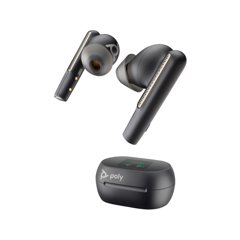 Poly Voyager Free 60+ UC Earbuds + BT700 USB-A adapter + érintőképernyős töltőtok fekete (7Y8G3AA) (7Y8G3AA)