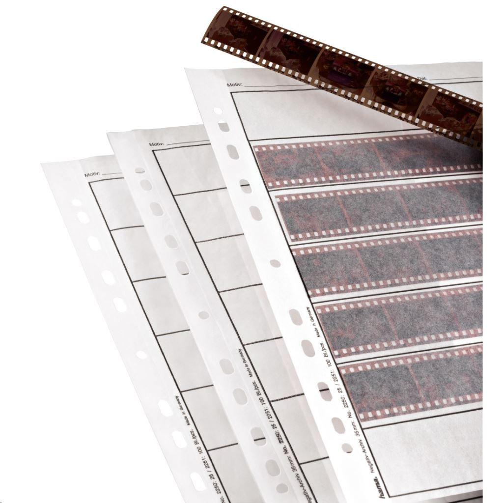 Hama Negative Sleeves, 24 x 36 mm, Glassine matt fotoalbum 7 listy (2251)