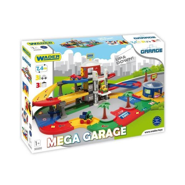 Wader Kid Cars Mega Három emeletes garázs 7.4m (50320) (wa50320)