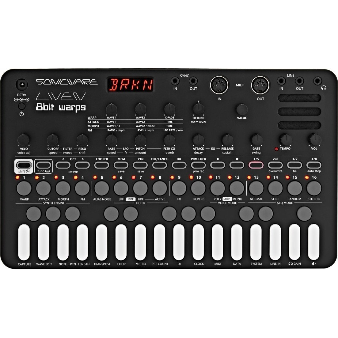 Sonicware Lofi-12 Groovebox sampler Effekt pedál - Szürke (LVN-040)