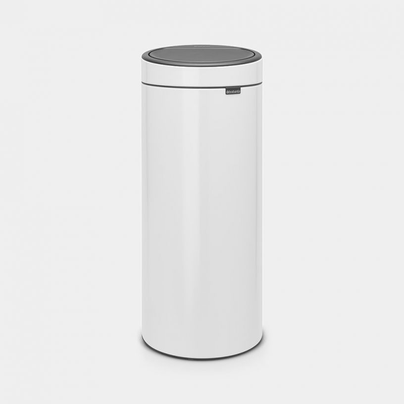 Brabantia Touch Bin New 30 literes érintőfedeles rozsdamentes acél szemetes - Fehér (11 51 41)