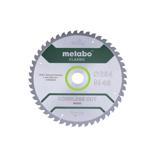 Körfűrész Cordless Cut Classic 254x30 mm Z48 Metabo 628690000