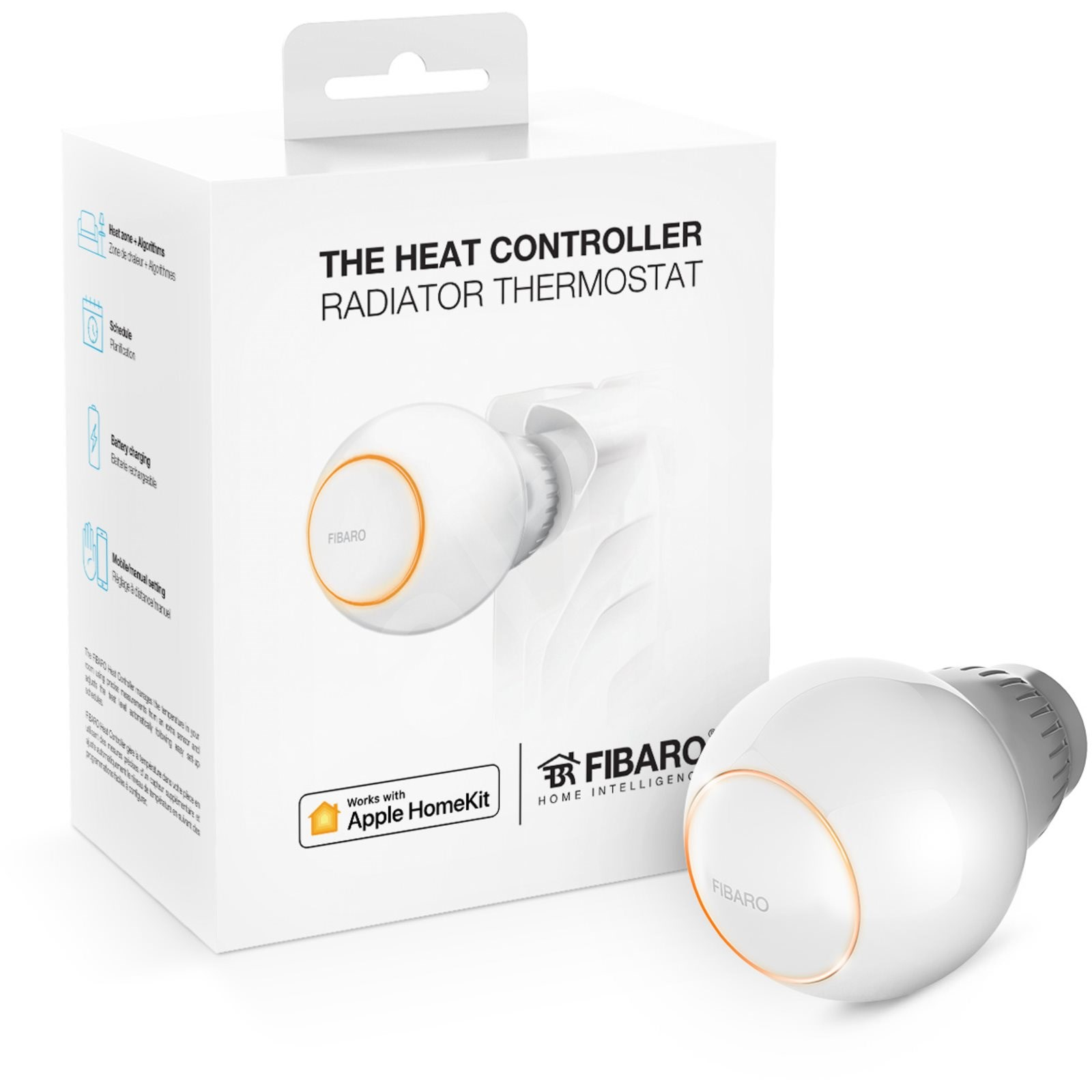 Fibaro FGBHT-001 fűtésvezérlő termosztát, HomeKit - Fehér (FGBHT-001)