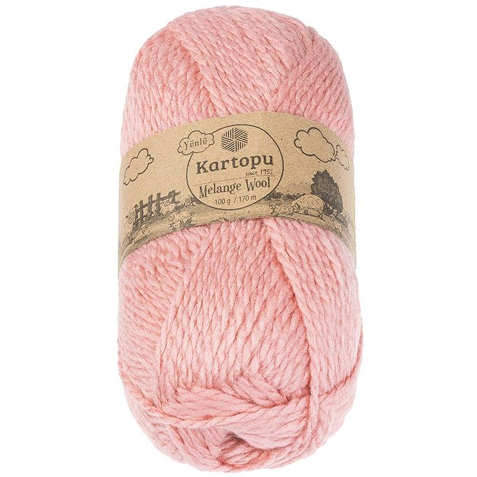 BELLATEX Melange Wool 100 g - 2116 rózsaszín (11931)