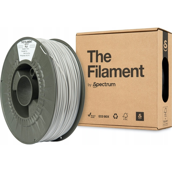 The Filament 3D filament, PLA, 1,75mm, 1000g, TF-24003, cloud grey