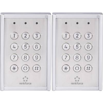 Renkforce Kódzár Falra szerelhető IP65 Megvilágított billentyűzettel (2050005519562)
