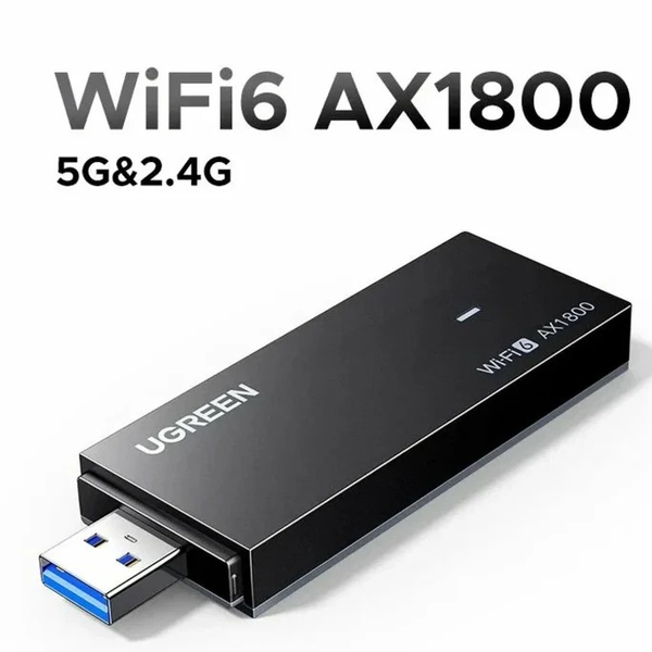UGREEN AX1800 két sávos vezeték nélküli adapter Wi-Fi 6 CM499
