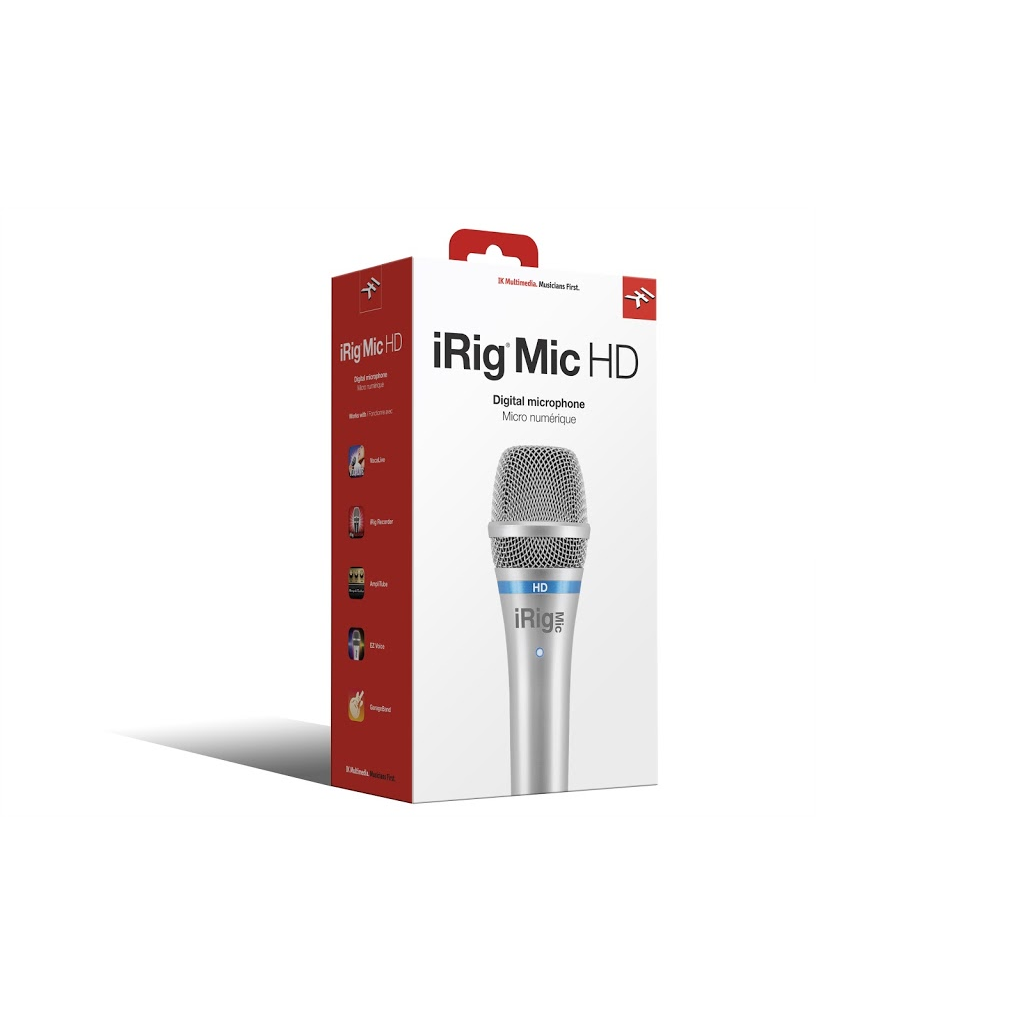 IK Multimedia iRig Mic HD Digitális kondenzátormikrofon - Ezüst (iRig Mic HD SL)