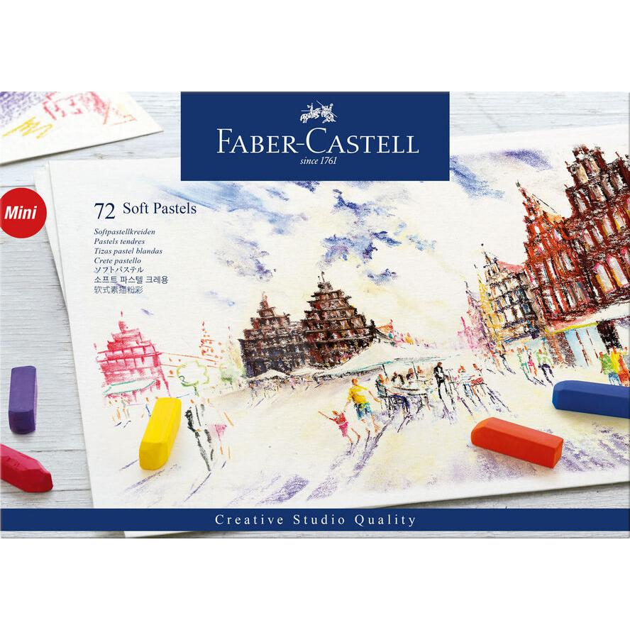FABER-CASTELL Softpastellkreiden Mini 72er Kartonetui (128272)