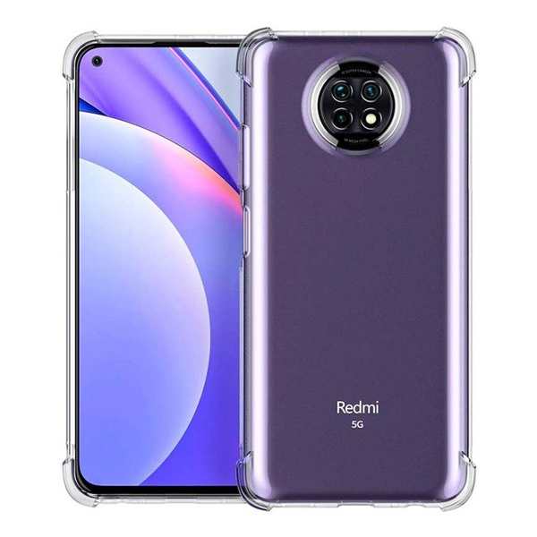 ROAR JELLY ARMOR műanyag telefonvédő (szilikon keret, közepesen ütésálló, légpárnás sarok) ÁTLÁTSZÓ [Xiaomi Redmi Note 9T 5G] (5996591045337)