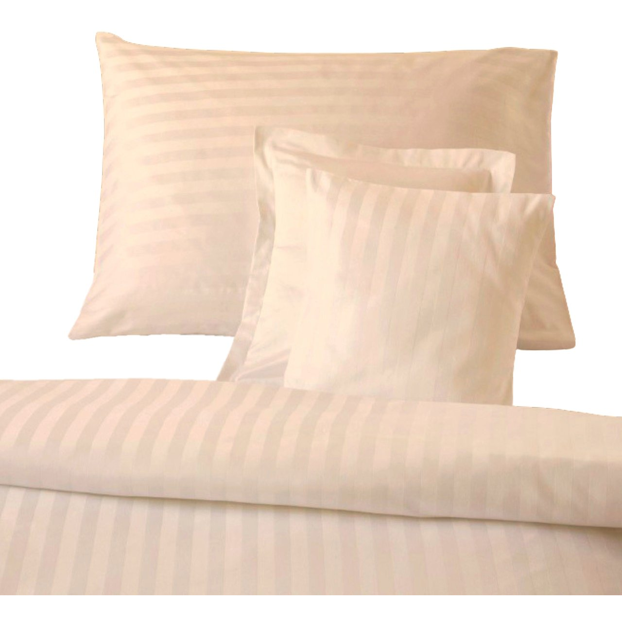 DADKA Atlas grádl ágyneműhuzat, bézs, csíkos, 20 mm, 140×200 + 70×90 cm (8596132003405)